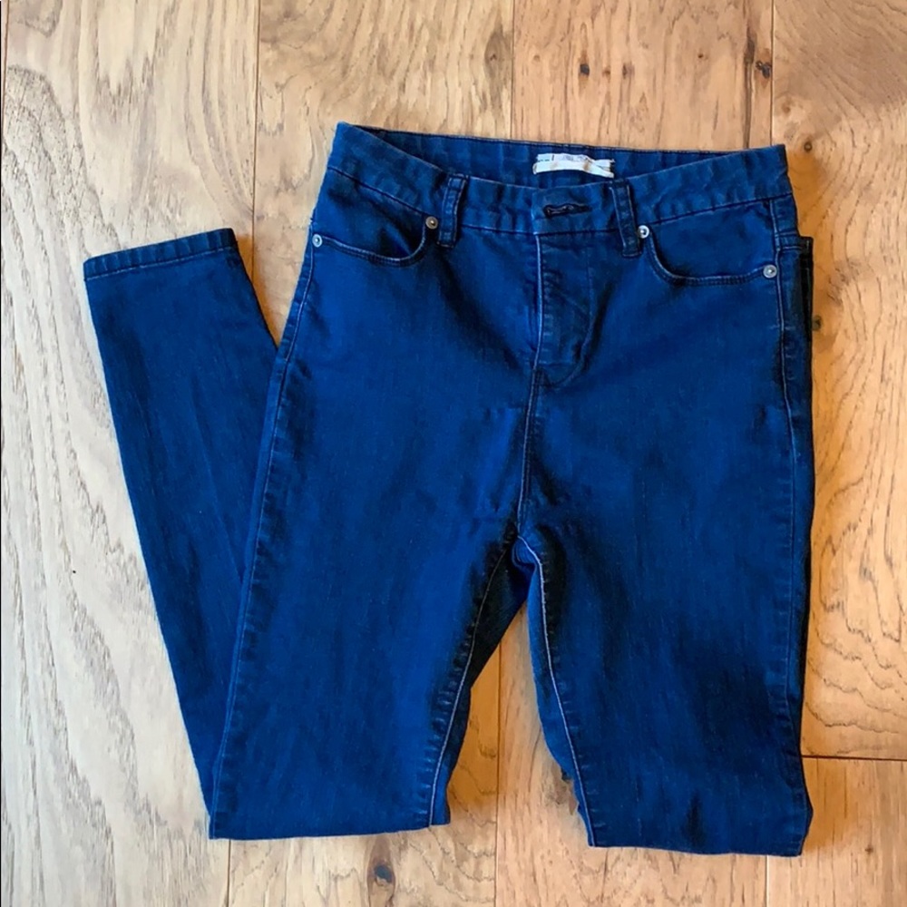 Free People Mid Rise Skinny Jeans